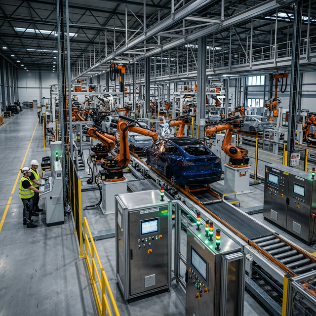 Otomotiv Fabrikası Otomasyon Projesi